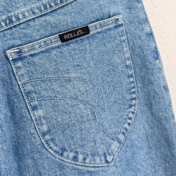 ROLLA’S Sailor Patch Pocket Wide Leg Jean in Lily Blue Light Wash Size 28 - Picture 7 of 10